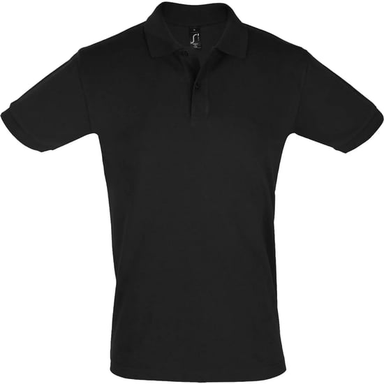SOLS Mens Perfect Polo Shirt (Black) - Image 1