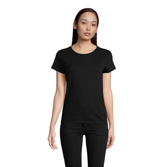 SOLS Womens/Ladies Pioneer T-Shirt (Deep Black) - Image 1