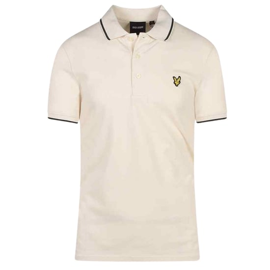 Polo tipo tiza con cuello con ribetes de Lyle & Scott - Image 1