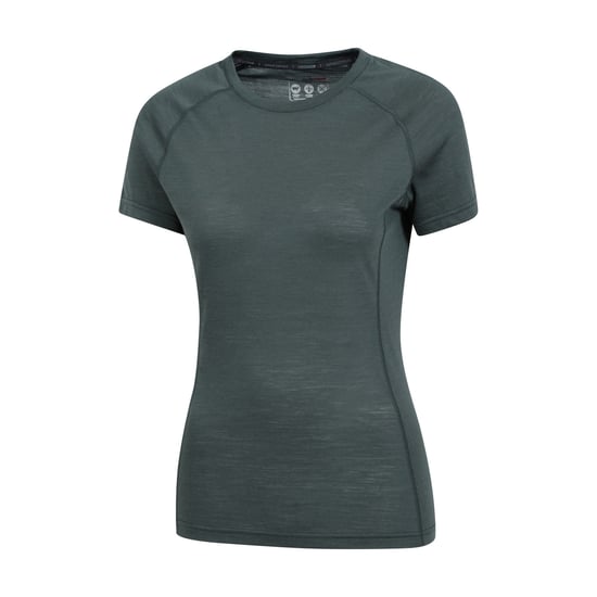 Mountain Warehouse Womens/Ladies Summit Merino Wool Thermal Top (Green) - Image 3
