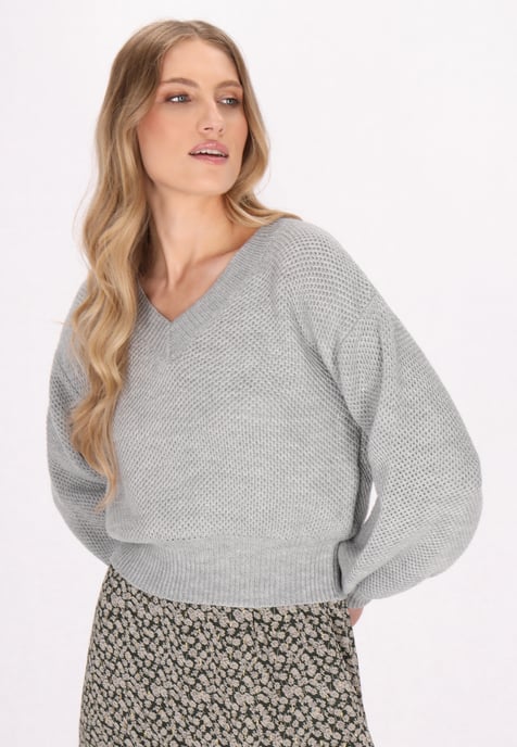 Dreimaster Pullover women Grey melange - Image 3