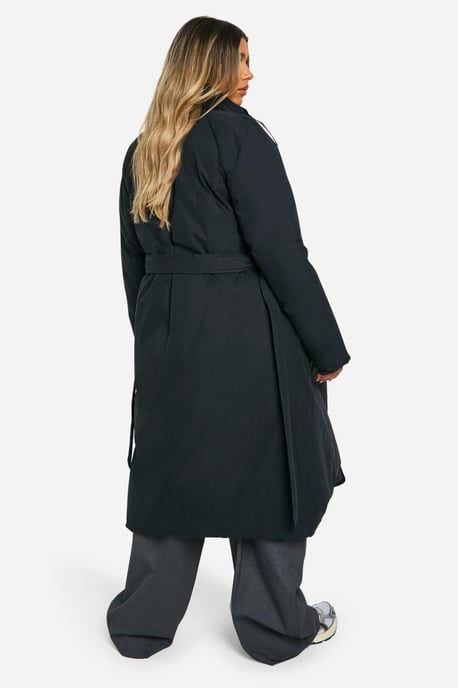 Maternity Belted Duvet Puffer Coat - Image 2
