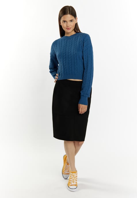 Mymo Knitted pullover women marine - Image 2