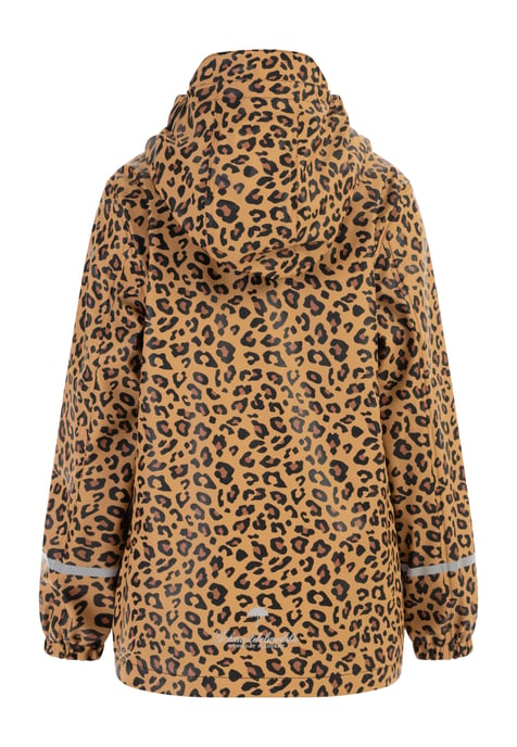 Schmuddelwedda rain jacket Girls black beige leo - Image 2