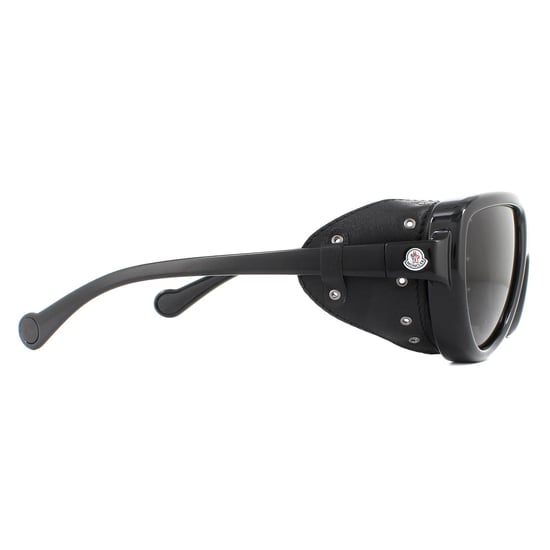 Gafas de Sol Moncler ML0089 01D Negro Brillante Humo Polarizado - Image 4