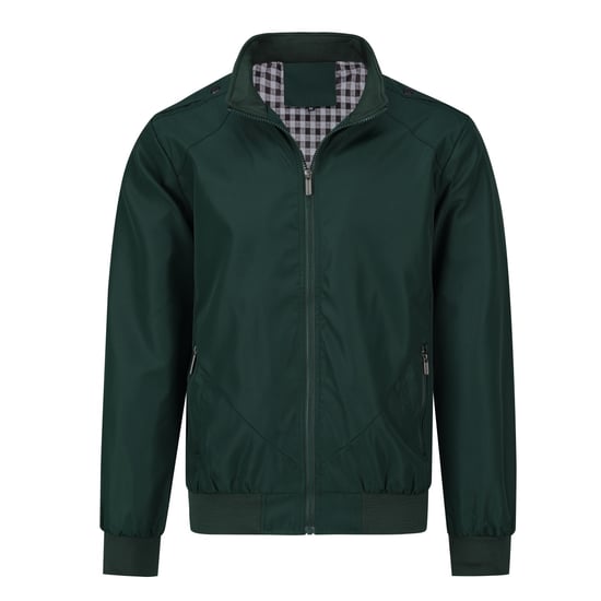 Men's Bomber Jacket with Stand-Up Collar, Transitional Jacket for Autumn, Casual Sports Jacket Green - Image 2