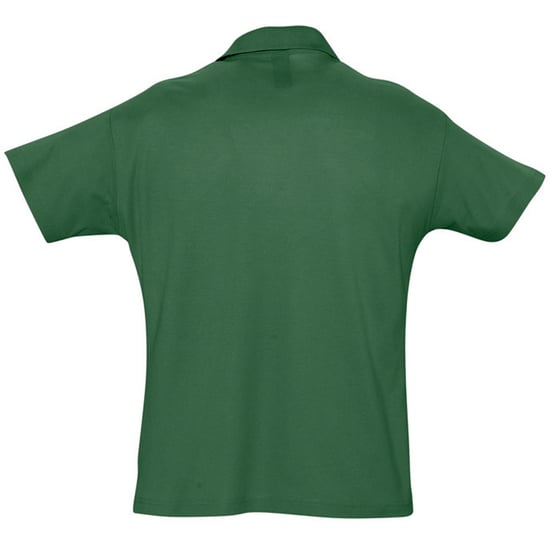 SOLS Mens Summer II Pique Short Sleeve Polo Shirt (Forest Green) - Image 3