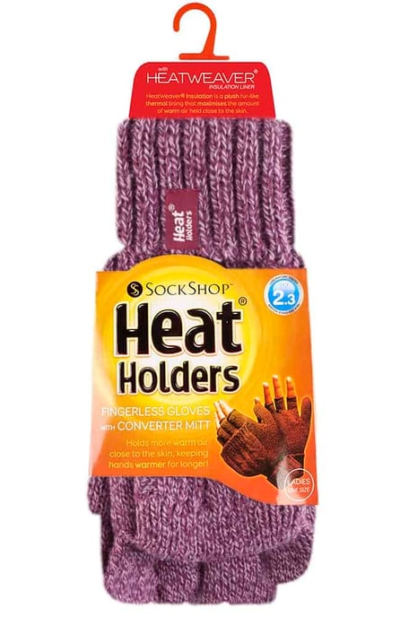 Convertidor térmico de mujer Guantes de punto por cable sin dedos de 2,3 tog - Image 2