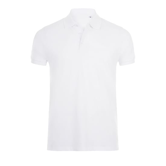 SOLS Mens Phoenix Short Sleeve Pique Polo Shirt (White) - Image 1