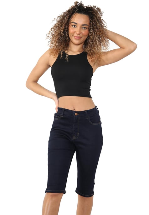 MYT Mujer Magic Shaping Shorts De Mezclilla De Talle Alto Indigo - Image 6