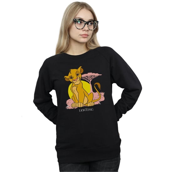 Disney Womens/Ladies The Lion King Simba Pastel Sweatshirt (Black) - Image 2