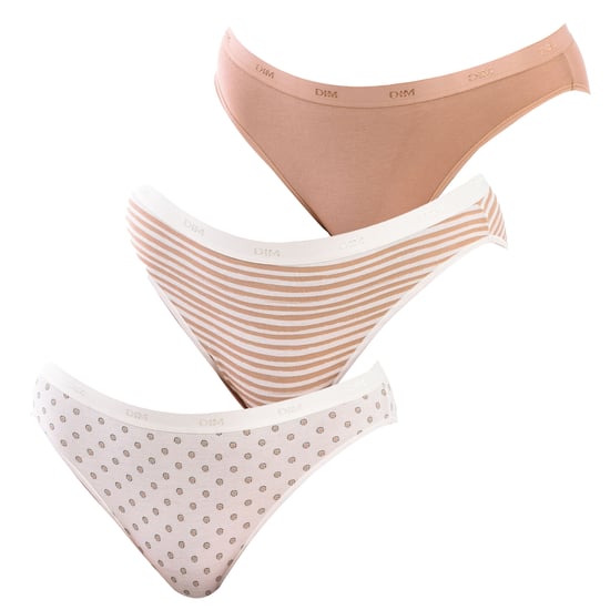 Pack-3 Panties Slips Coton Strech D4C17 woman