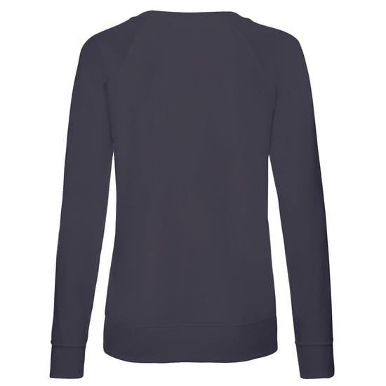 Fruit of the Loom Womens/Ladies Lightweight Lady Fit Raglan Sweatshirt (Deep Navy) - Image 2