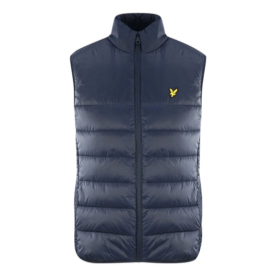 Chaleco acolchado azul marino con logo Golden Eagle de Lyle & Scott - Image 1
