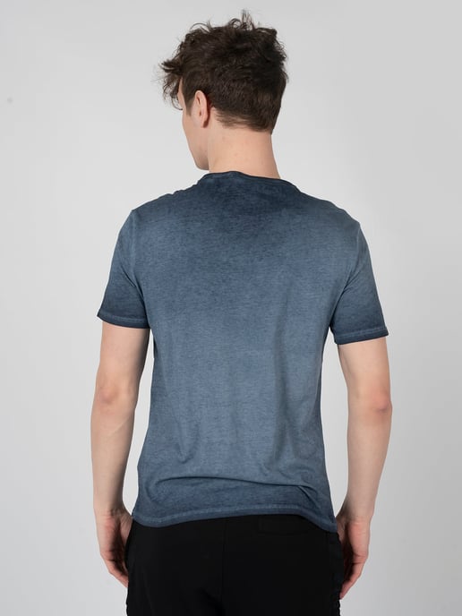Guess T-Shirt Patch del hombre azul - Image 4
