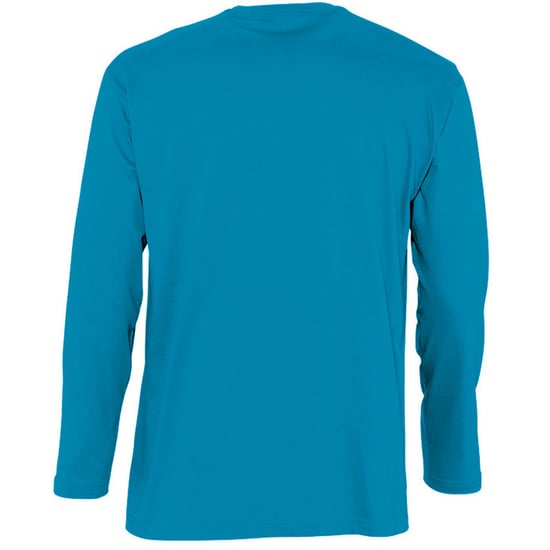 SOLS Mens Monarch Long Sleeve T-Shirt (Aqua) - Image 2