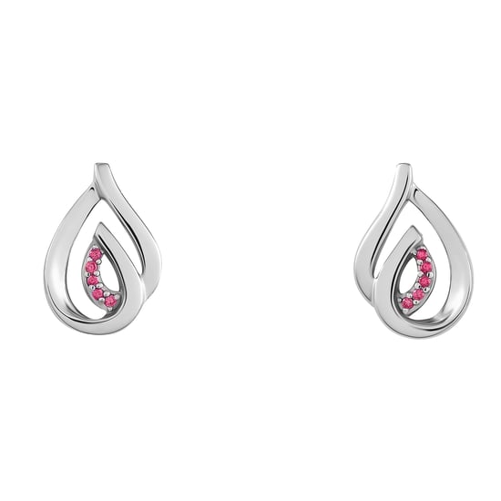 Orphelia 'Dazzle' Women's 925 Sterling Silver Stud Earrings - Silver ZO-7518/R - Image 5