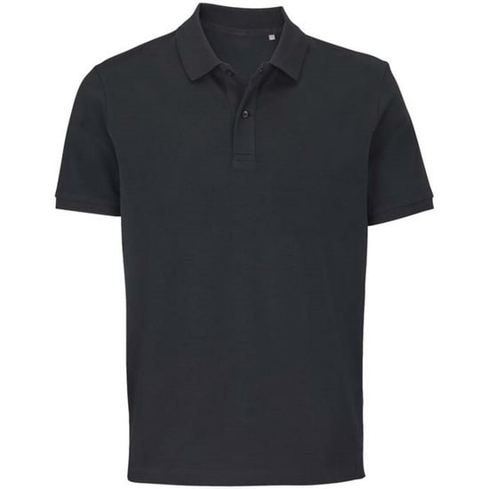 SOLS Unisex Adult Pegase Pique Polo Shirt (Black) - Image 1