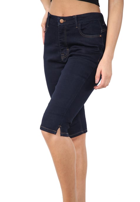 MYT Mujer Magic Shaping Shorts De Mezclilla De Talle Alto Indigo - Image 3