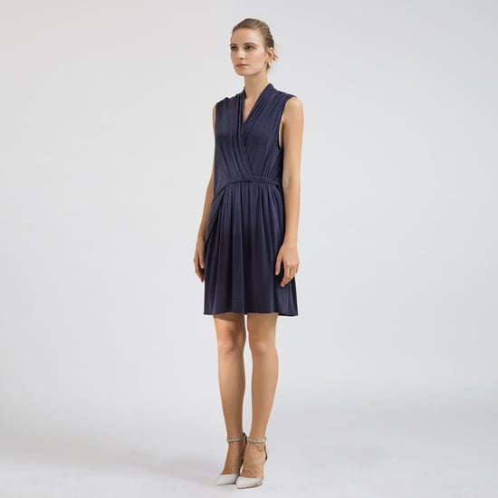 Drape Cupro Jersey Dress - Image 3
