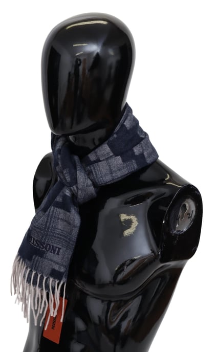 Pañuelo de cuello unisex de punto de cachemira multicolor para hombre de Missoni - Image 4