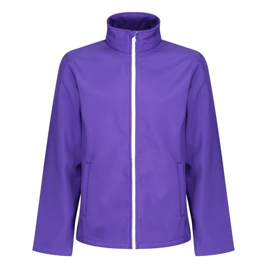 Regatta Standout Mens Ablaze Printable Soft Shell Jacket (Purple/Black)