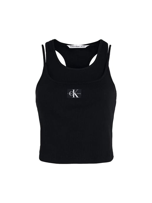 Top clásico de canalé de Calvin Klein para mujer - Image 1