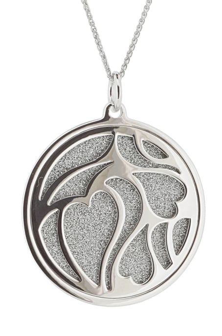 Orphelia 'Anabel' Women's 925 Sterling Silver Chain with Pendant - Silver ZH-7097 - Image 3