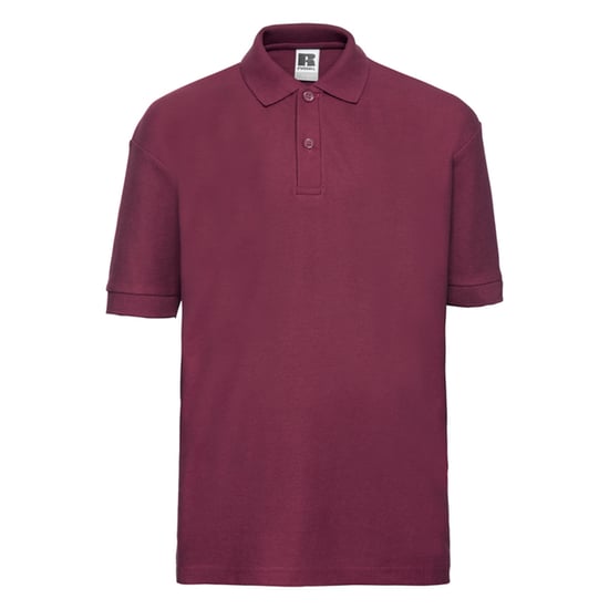 Russell Childrens/Kids Classic Polycotton Polo Shirt (Burgundy) - Image 1