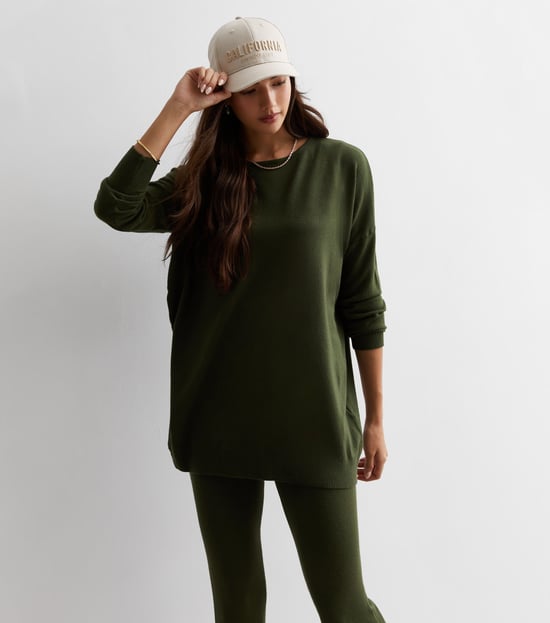 Camiseta Oversized de Cuello Redondo de Tacto Suave - Image 1
