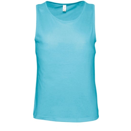 SOLS Mens Justin Sleeveless Tank / Vest Top (Blue Atoll) - Image 1