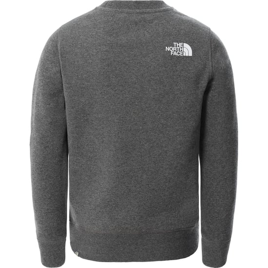 Sudadera gris con cuello redondo para jóvenes Box de The North Face - Image 2