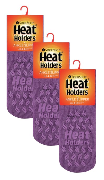 Calcetines Tobilleros con Pinzas - Multipack de 3 Pares - Lila - Image 2