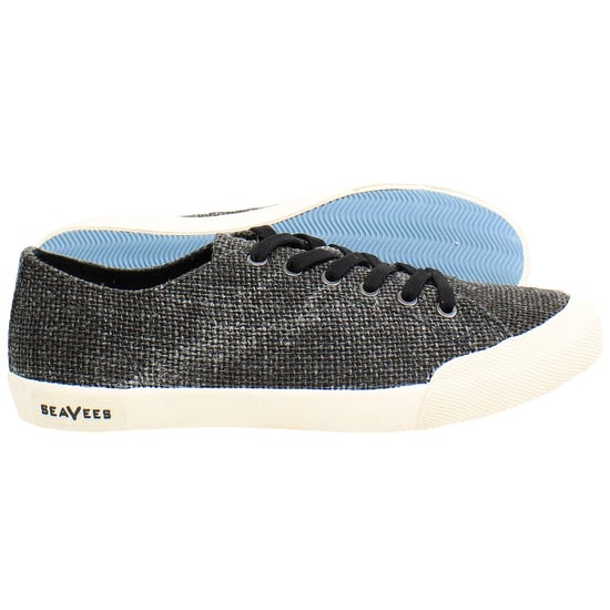 Seavees Monterey Raffia Zapatillas de Mujer en Negro - Image 4