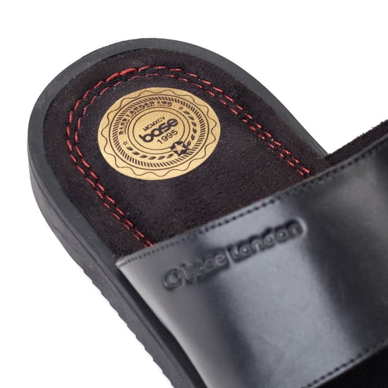 Base London Maven Leather Men's Black Sandals - Image 6