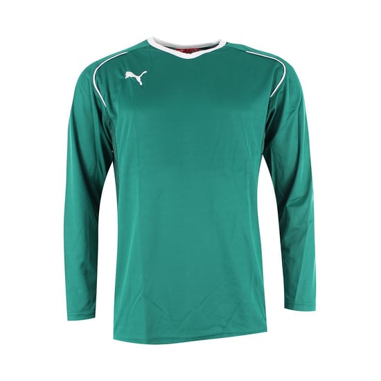 Puma V5.08 Long Sleeve V-Neck Green Kids Football Top 700472 05