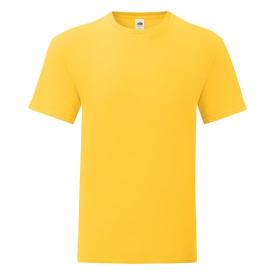 Fruit Of The Loom Mens Iconic T-Shirt (Pack of 5) (Sunflower Yellow) - Image 1