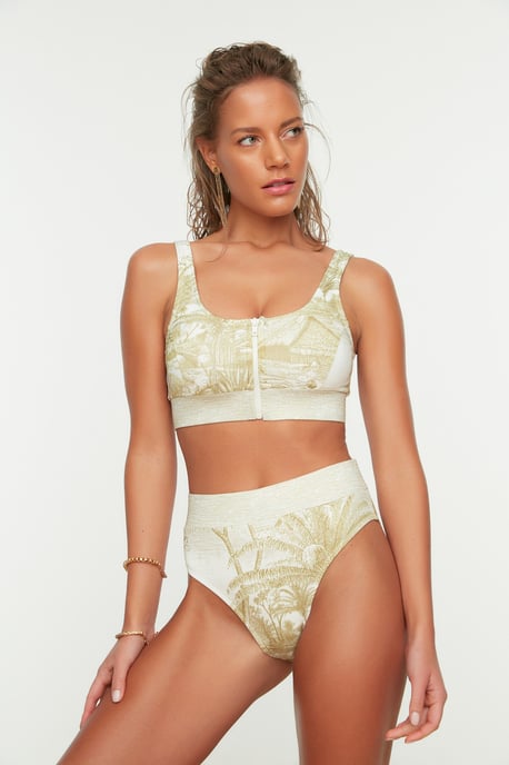 Trendyol Women's  Waist Bikini Bottom