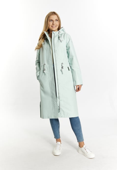 Schmuddelwedda raincoat women pastel mint - Image 2