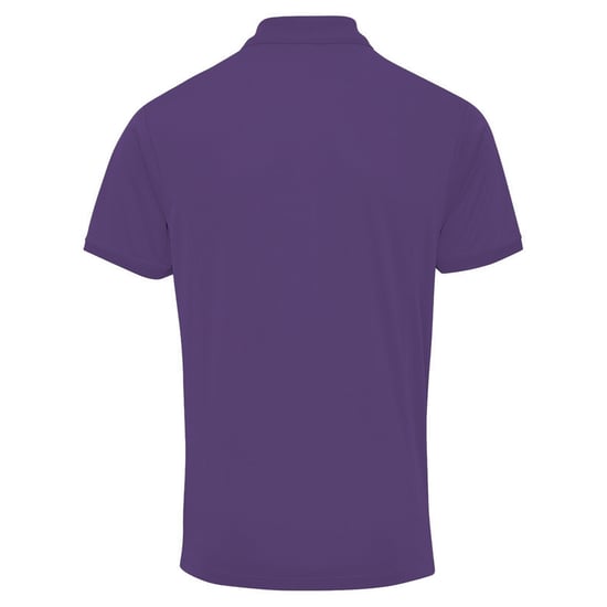 Premier Mens Coolchecker Pique Short Sleeve Polo T-Shirt (Purple) - Image 2