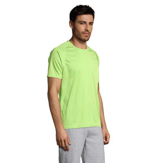 SOLS Mens Sporty Short Sleeve Performance T-Shirt (Apple Green) - Image 5