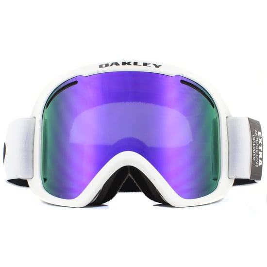 Gafas de esquí Oakley O Frame 2.0 Pro XL OO7112-03 Blanco mate Violeta Iridiscente y Persimón - Image 1
