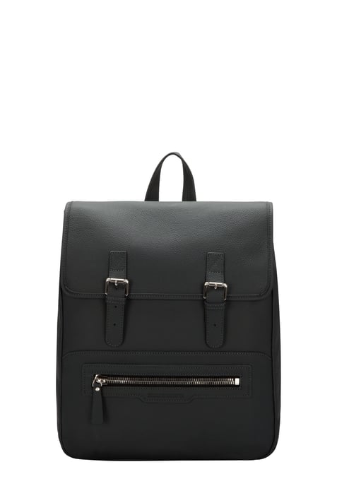 OIL TANNED LEATHER FLAP OVER BACKPACK