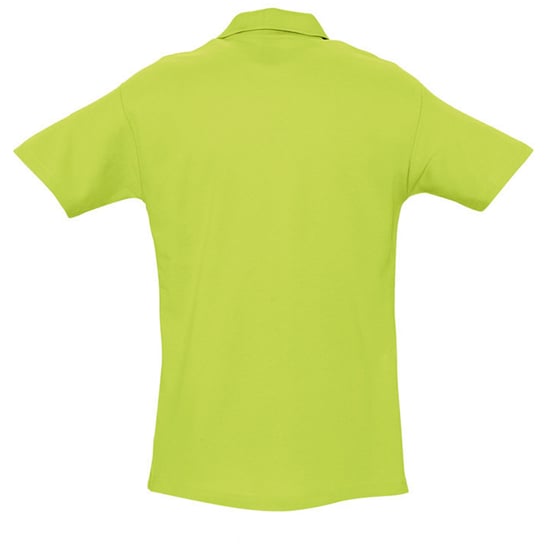 SOLS Mens Spring II Short Sleeve Heavyweight Polo Shirt (Apple Green) - Image 2
