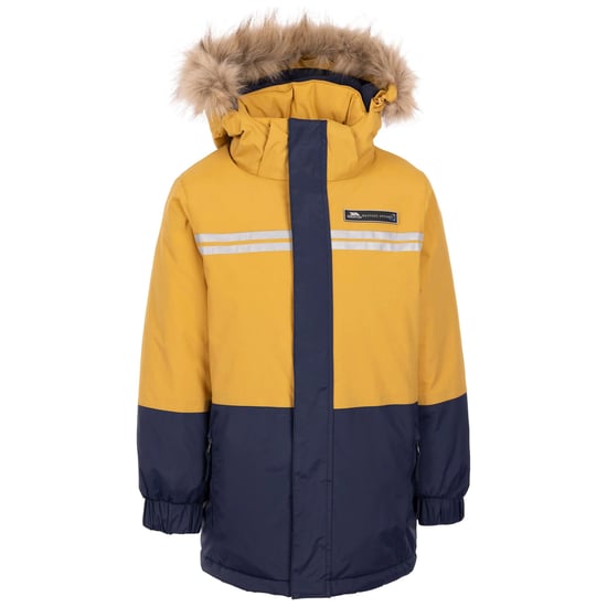 Trespass Childrens/Kids Westere Waterproof Jacket (Honeybee/Navy) - Image 1