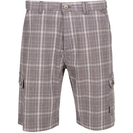 Trespass Mens Earwig Cargo Shorts (Storm Grey Check) - Image 1