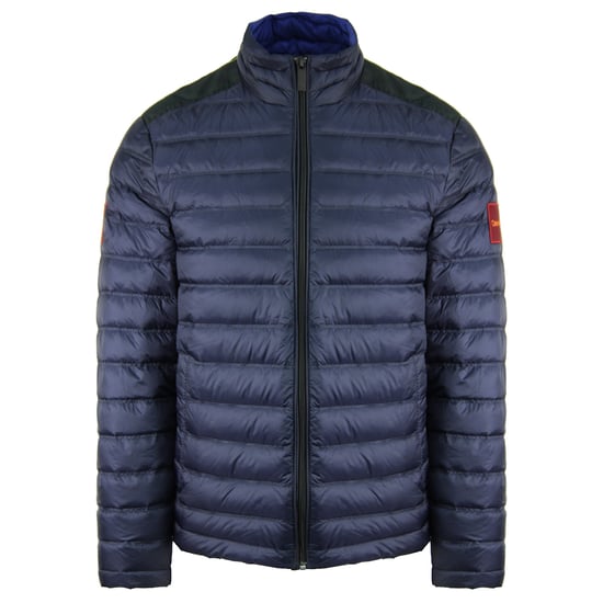 Abrigo acolchado azul marino de nailon para hombre de Calvin Klein - Image 1