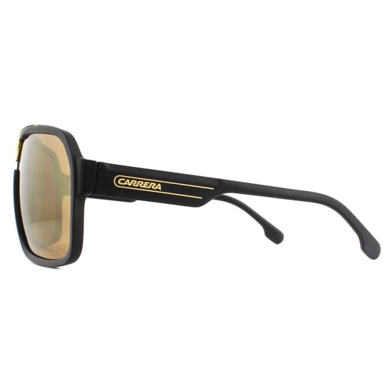 Carrera Aviator Mens Black Gold Gold Mirror Sunglasses
