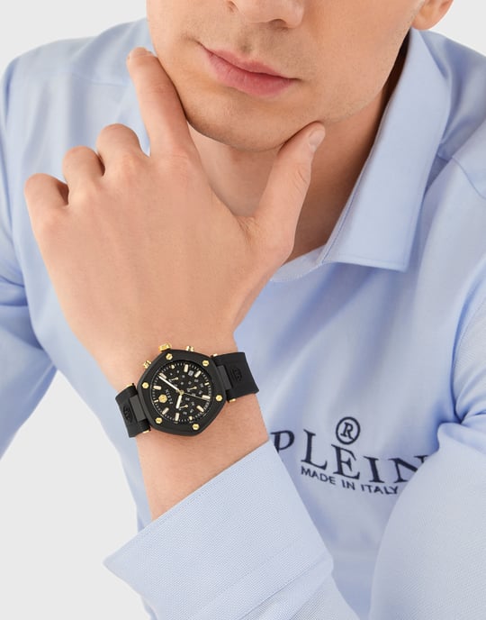 Philipp Plein The Hexagon Chrono Men's Black Watch PWZBA0223 - Image 3