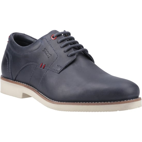 Pod Hampton Leather Men's Navy Lace-Up Shoes - Image 1